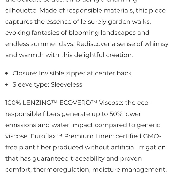 Off-White Shell Garden Lenzing™ Ecovero™ Euroflax™ Midi Dress - Picture 5 of 5